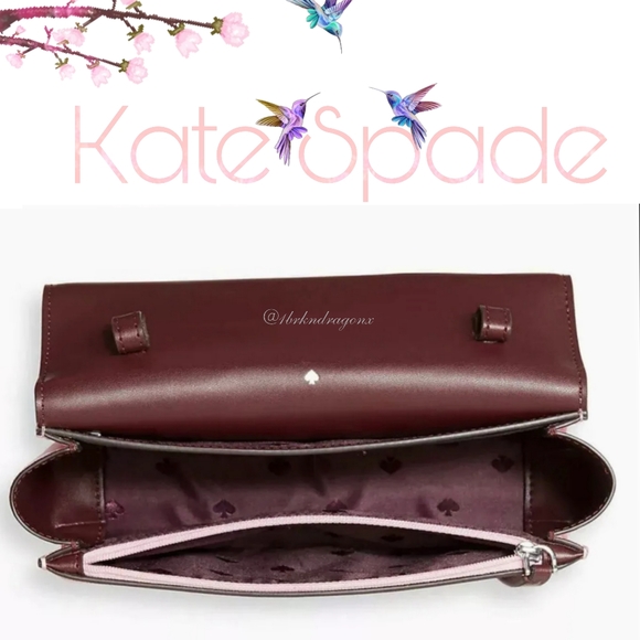 NWT Baby Pink Love Birds Crossbody Kate Spade New York Love Bag Chain Strap - Picture 10 of 16